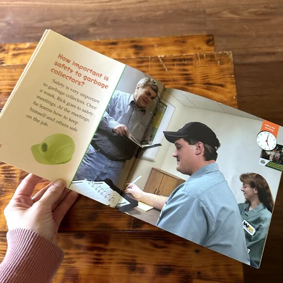 First Facts A Day In The Life Of A Garbage Collector Paperback Book - Picture 3 of 7